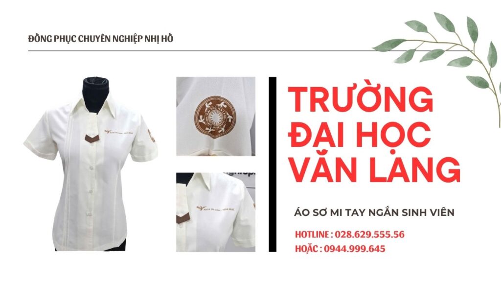 Áo sơ mi trường Đại Học Văn Lang