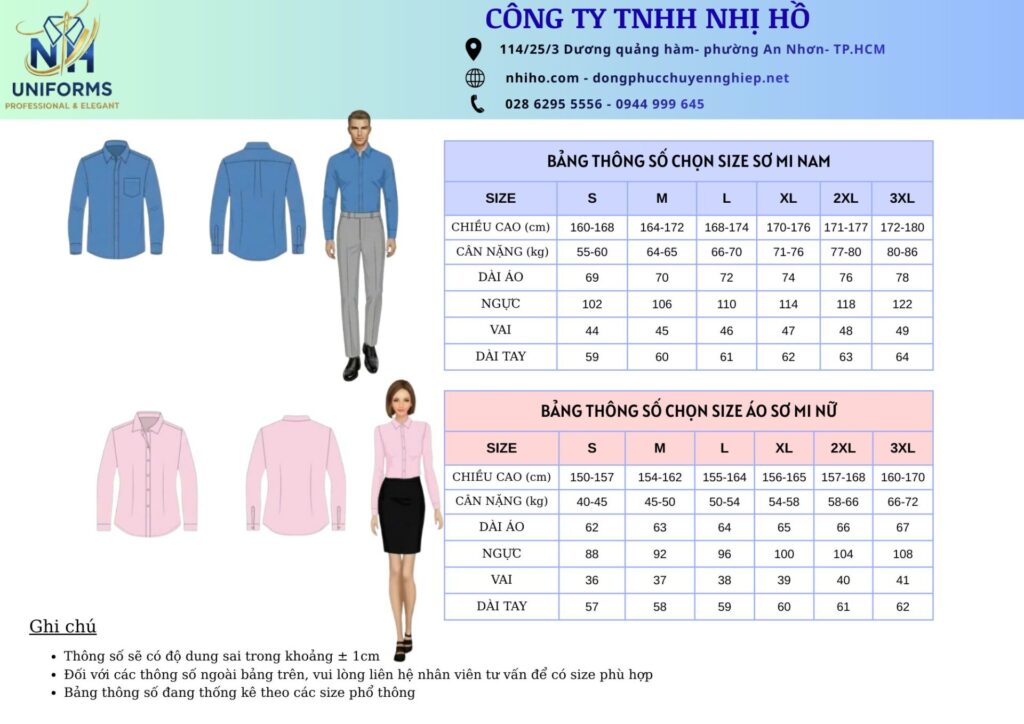 Thông số quần áo